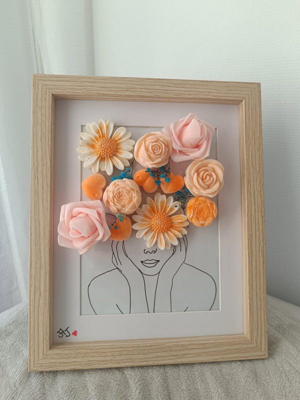 Cadre parfumé - Eclats mandarine