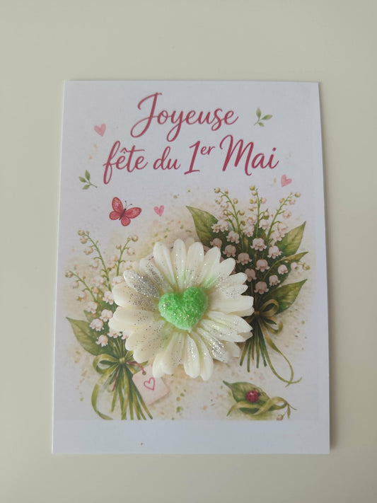 Carte "Joyeuse Fête du 1er Mai"