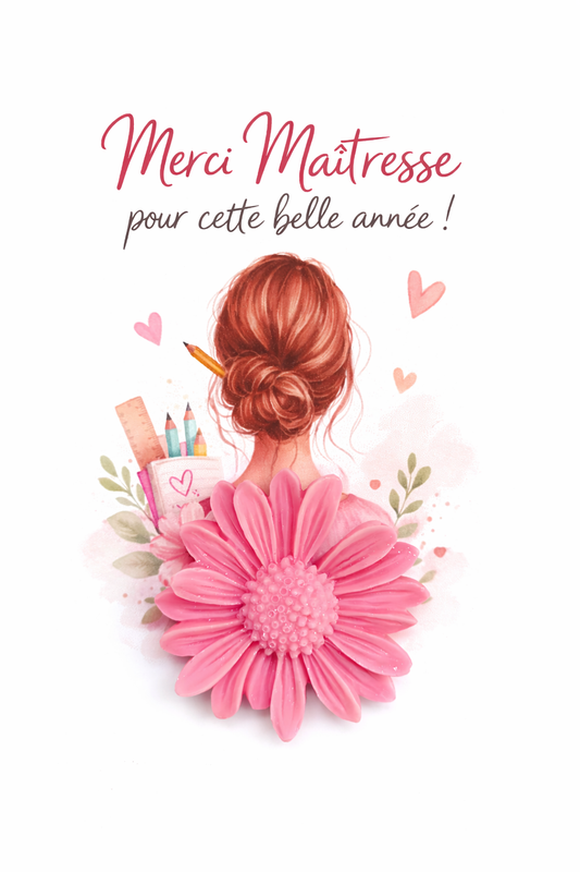 Carte parfumée : Merci Maitresse