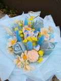 Bouquet papillon + tulipes