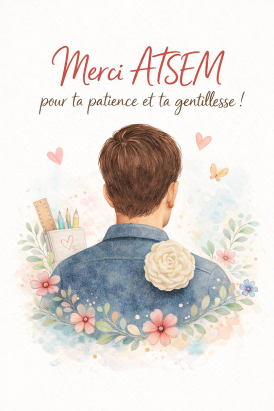 Carte parfumée : Merci ATSEM