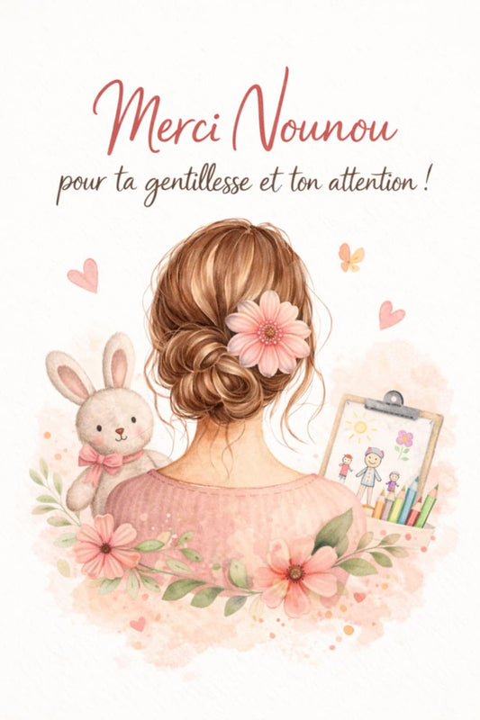 Carte parfumée : Merci Nounou