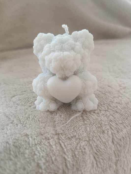 Ours fleur avec coeur